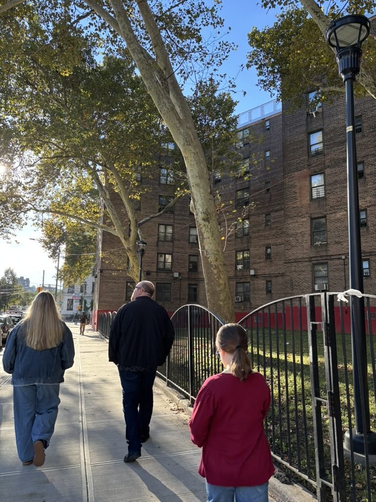 Walking through Long Island City on a sunny morning
