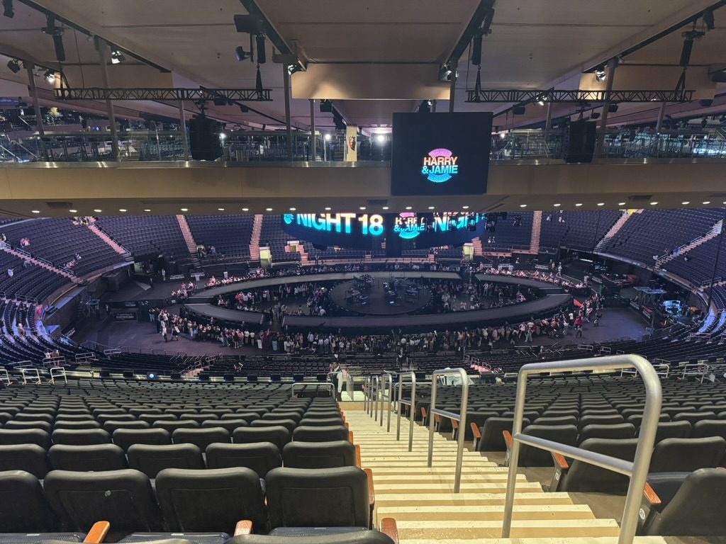 Inside Madison Square Garden before the show