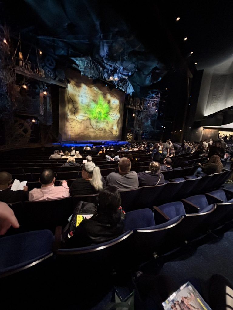 The Wicked stage before the curtain